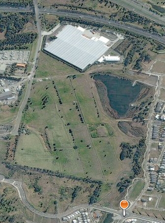 Aerial view of former CSIRO land